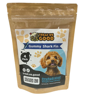 GUMMY SHARK FINS (IDEAL FOR SMALL  DOGS)